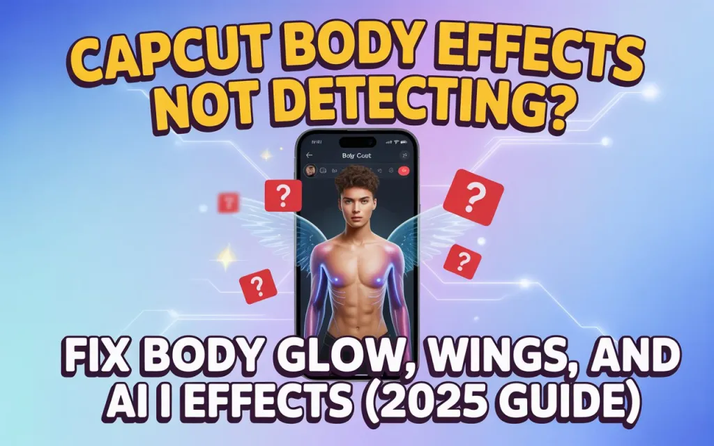 CapCut Body Effects Not Detecting? Fix Body Glow, Wings, and AI Effects (2026 Guide) 1 CapCut Body Effects Not Detecting