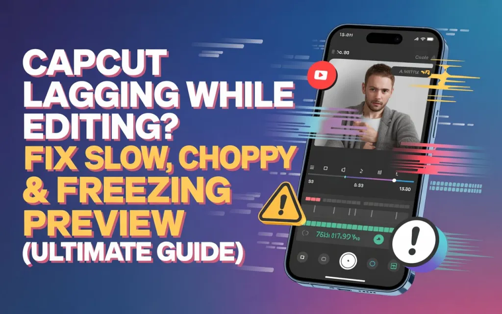 CapCut Lagging While Editing? Fix Slow, Choppy & Freezing Preview (Ultimate Guide) 1 CapCut Lagging While Editing
