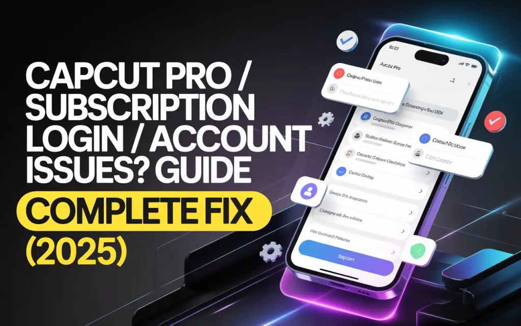 CapCut Still Showing "Join Pro" After You've Paid — How to Actually Fix It 1 CapCut Pro / Subscription Login