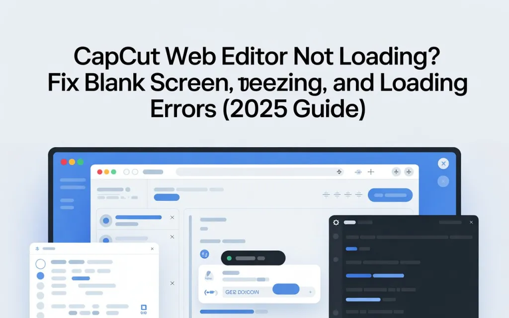 CapCut Web Editor Not Loading? Fix Blank Screen, Freezing, and Loading Errors (2026 Guide) 1 CapCut Web Editor Not Loading