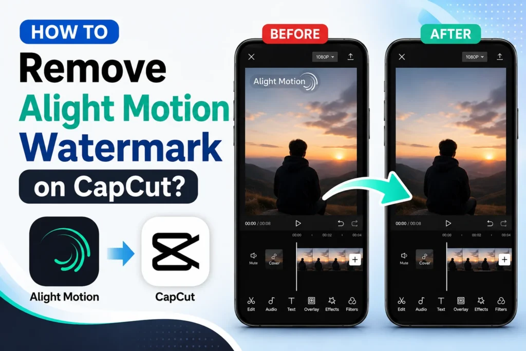 How to Remove Alight Motion Watermark on CapCut? 1 Remove Alight Motion Watermark on CapCut