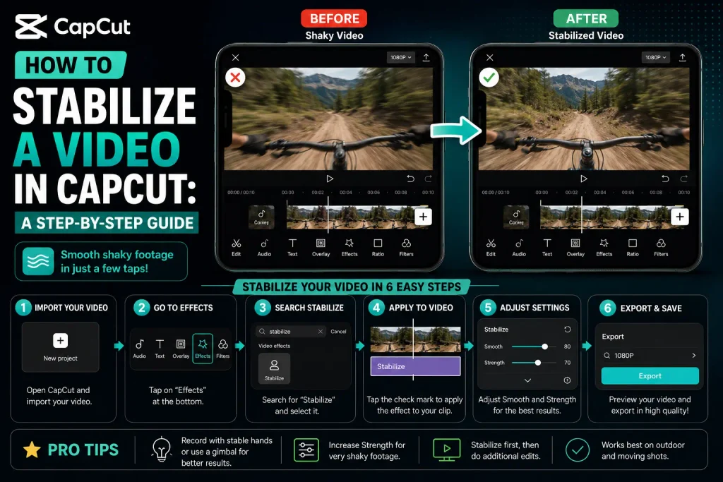 How to Stabilize a Video in CapCut: A Step-by-Step Guide 1 Stabilize a Video in CapCut