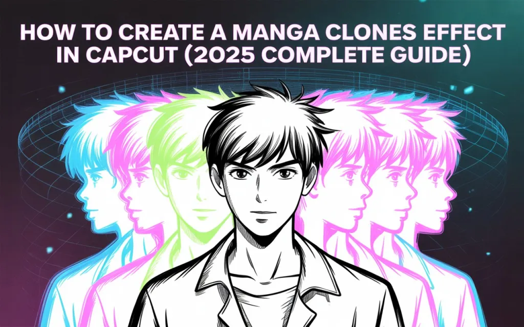 How to Create a Manga Neon Clones Effect in CapCut (2026 Complete Guide) 1 How to Create a Manga Neon Clones Effect
