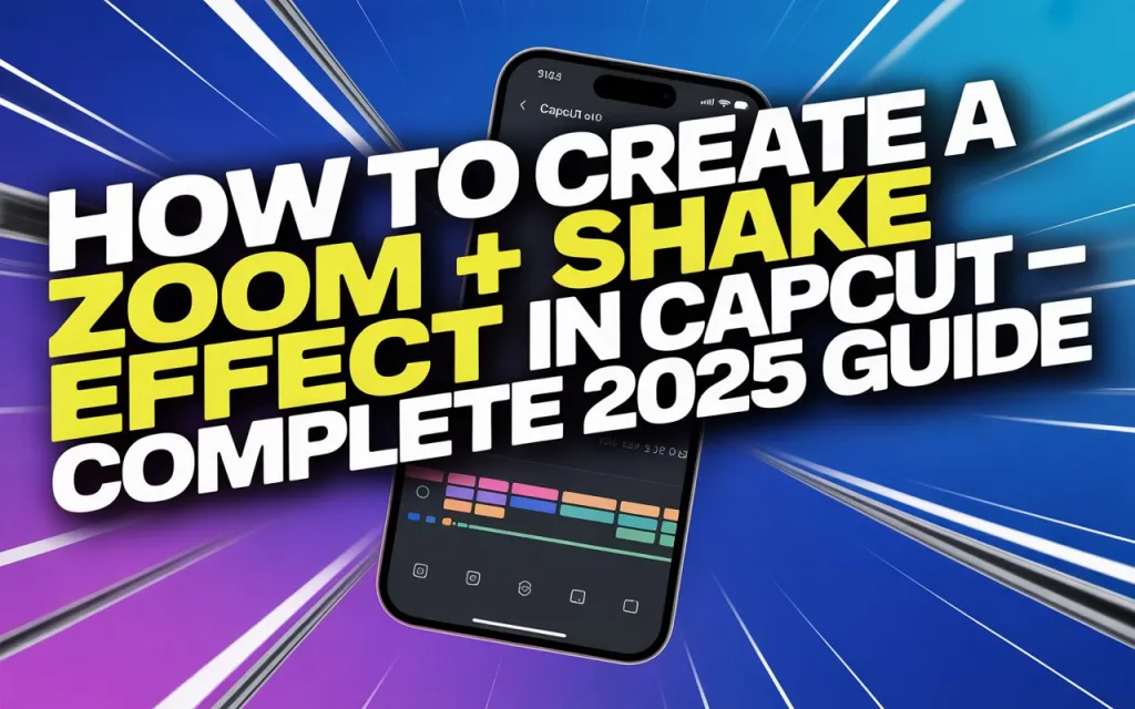 How to Create a Zoom + Shake Effect in CapCut — Complete 2025 Guide 1 How to Create a Zoom + Shake Effect