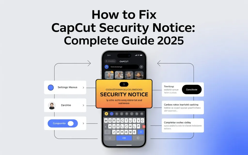 How to Fix the CapCut Security Notice – Complete Step-by-Step Guide (2026) 1 CapCut Security Notice