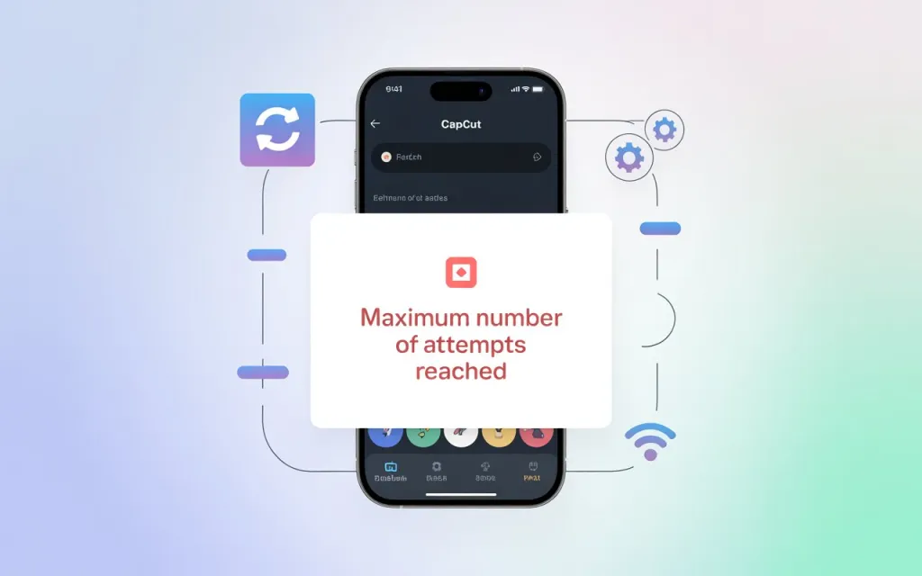 How to Fix “Maximum Number of Attempts Reached” Issue on CapCut 2026 ? 1 Maximum Number of Attempts Reached