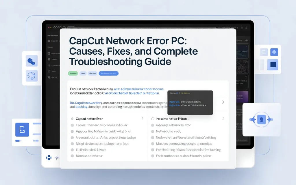 CapCut Network Error PC: Causes, Fixes, and Complete Troubleshooting Guide 1 CapCut Network Error PC: Causes, Fixes, and Complete Troubleshooting Guide