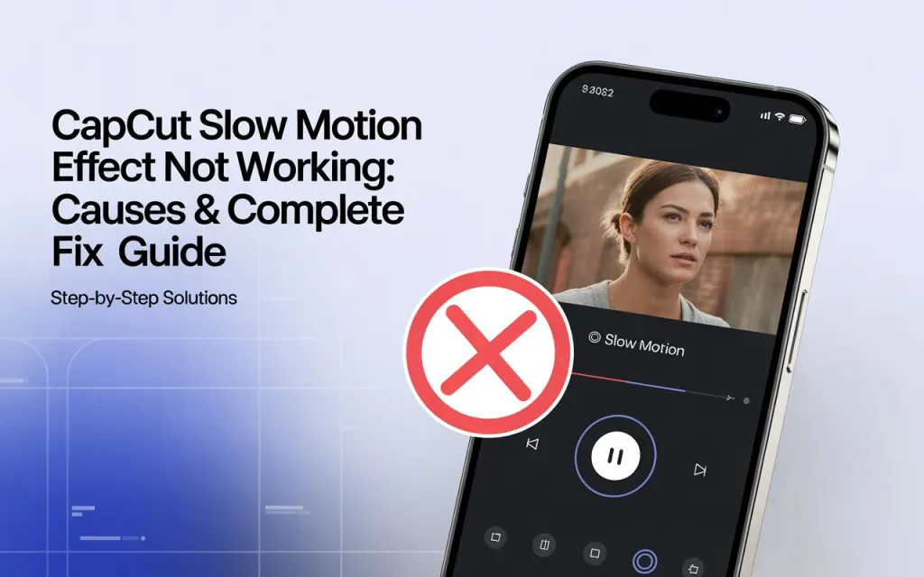 CapCut Slow Motion Effect Not Working: Causes & Complete Fix Guide 1 CapCut Slow Motion Effect Not Working: Causes & Complete Fix Guide