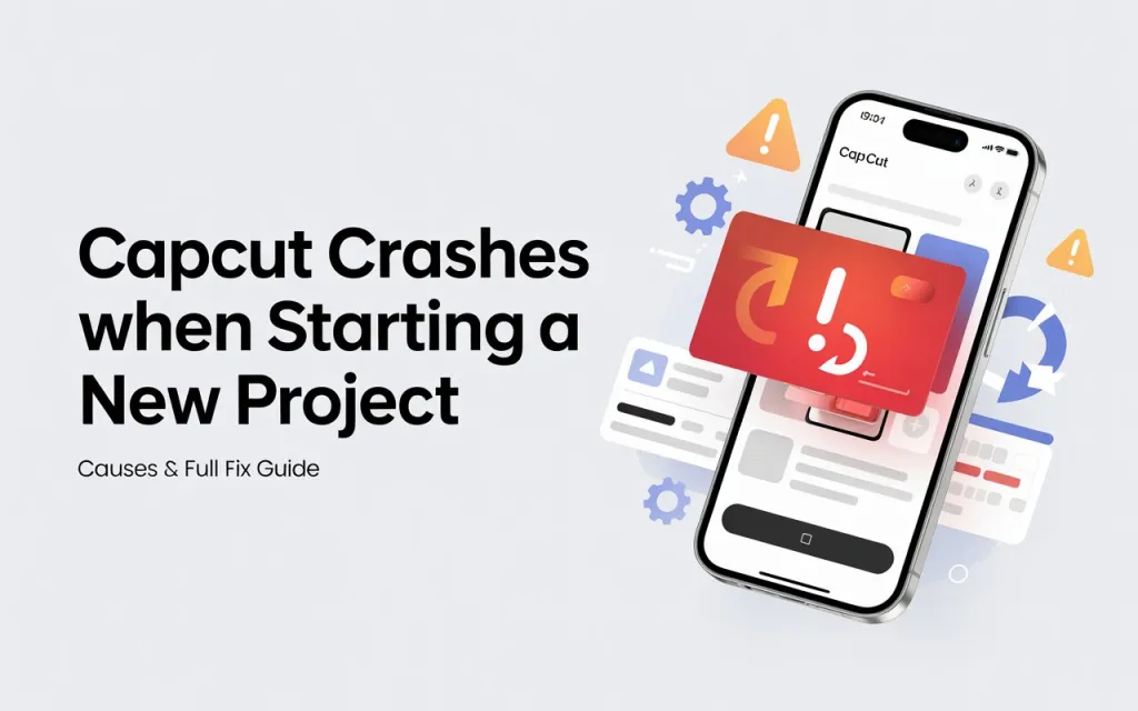 CapCut Crashes When Starting a New Project — Causes & Full Fix Guide 1 CapCut Crashes