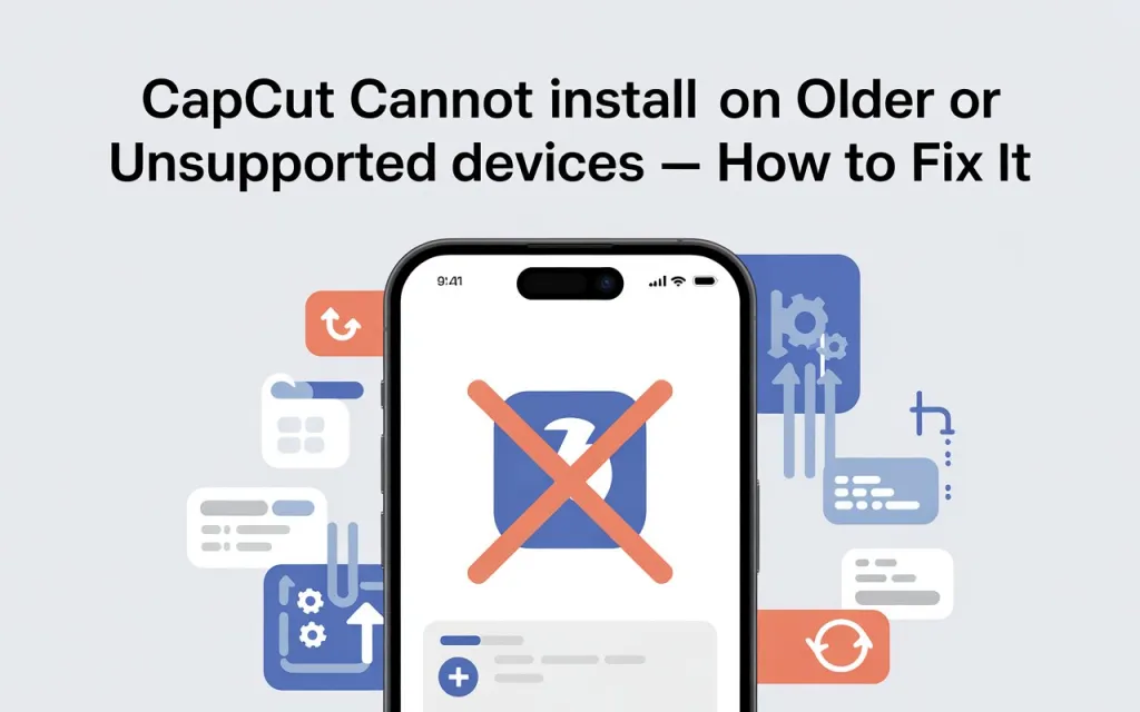 CapCut Cannot Install on Older or Unsupported Devices – How to Fix It 1 CapCut Cannot Install on Older or Unsupported Devices – How to Fix It