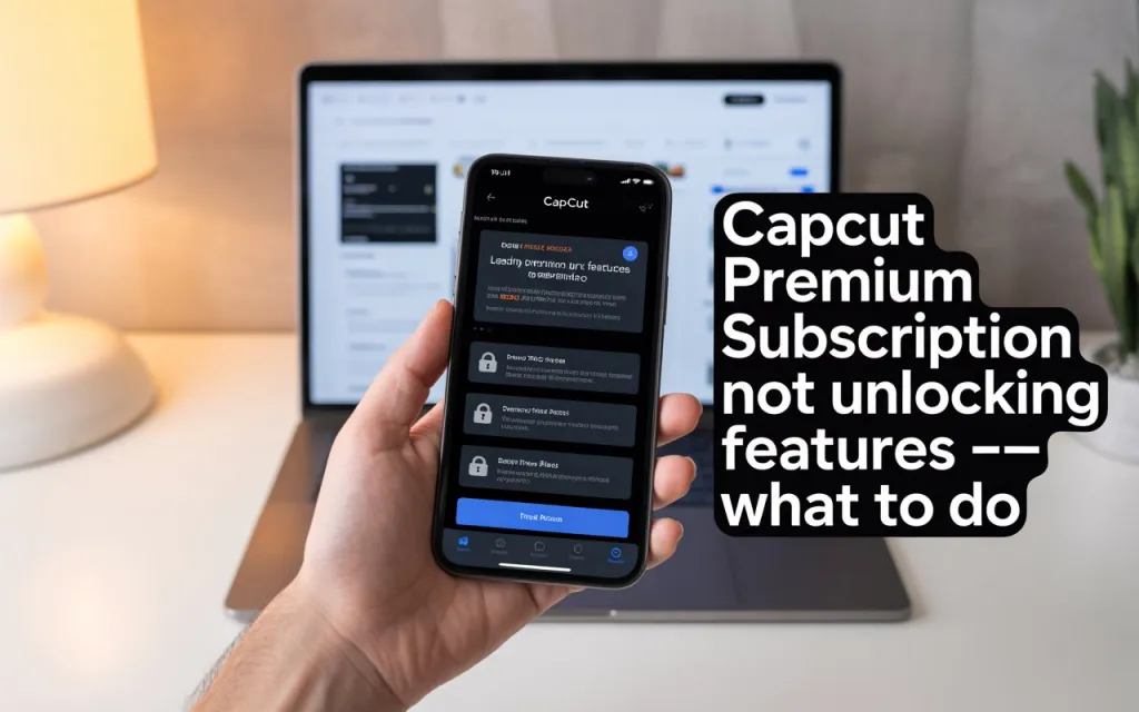 CapCut Premium Subscription Not Unlocking Features — What to Do 1 CapCut Premium Subscription