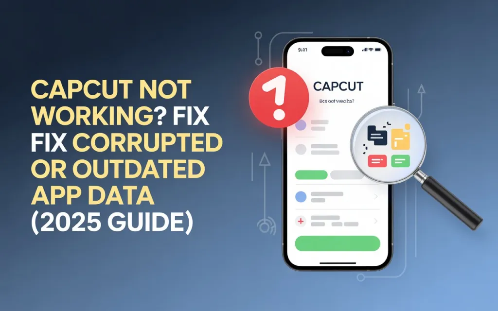 CapCut Not Working? Fix Corrupted or Outdated App Data (2026 Guide) 1 CapCut Not Working