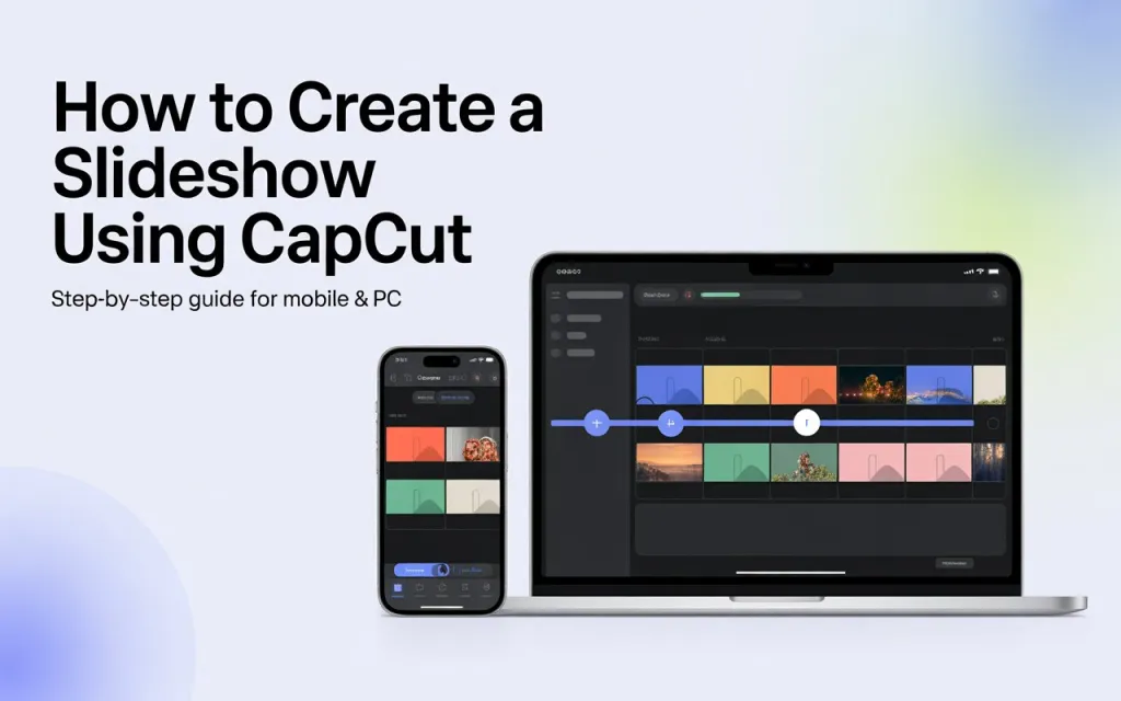 How to Create a Slideshow Using CapCut — Detailed Guide (2026) 1 How to Create a Slideshow Using CapCut