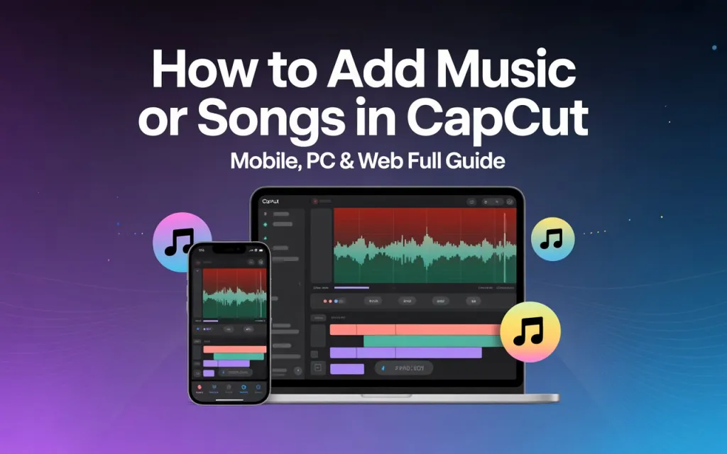 How to Add Music or Songs in CapCut (Mobile, PC & Web Full Guide) 1 How to Add Music or Songs in CapCut
