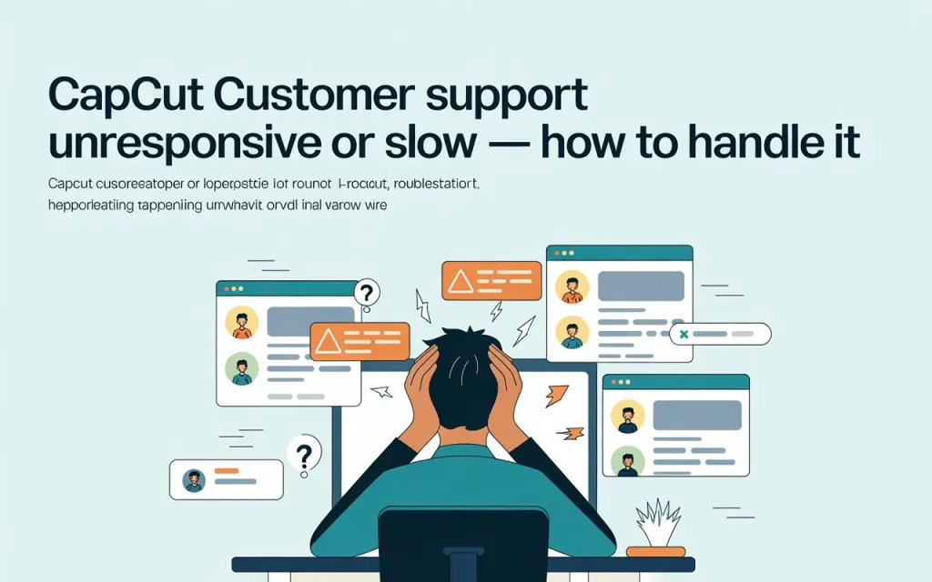 CapCut Customer Support Unresponsive or Slow — How to Handle It 1 CapCut Customer Support Unresponsive or Slow — How to Handle It