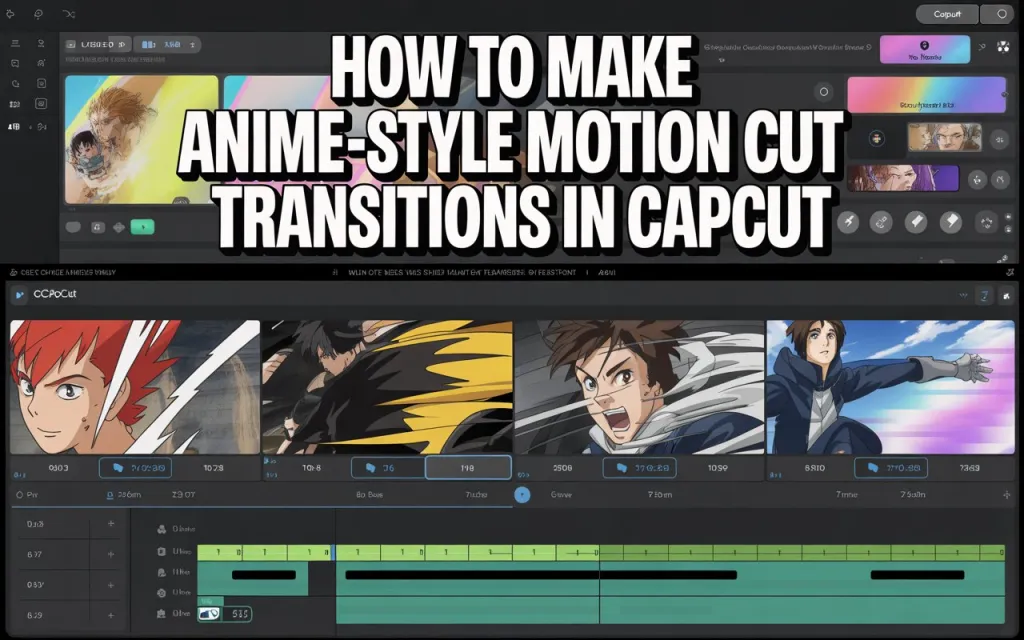 How to Make Anime-Style Motion Cut Transitions in CapCut 1 How to Make Anime-Style Motion Cut Transitions in CapCut