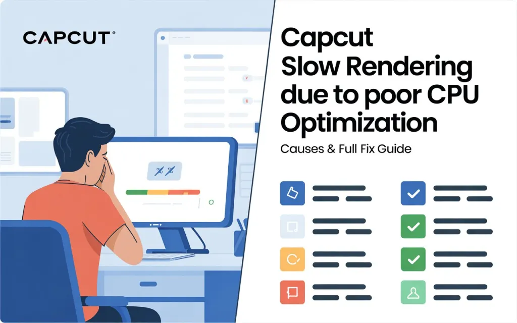 CapCut Slow Rendering Due to Poor CPU Optimization — Causes & Full Fix Guide 1 CapCut Slow Rendering