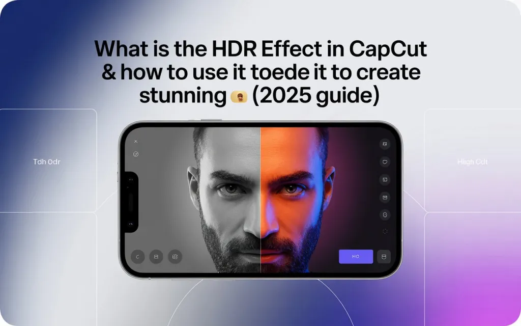 What Is the HDR Effect in CapCut & How to Use It to Create Stunning Edits (2026 Guide) 1 What Is the HDR Effect in CapCut