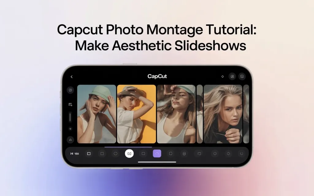 CapCut Photo Montage Tutorial: Make Aesthetic Slideshows 1 CapCut Photo Montage