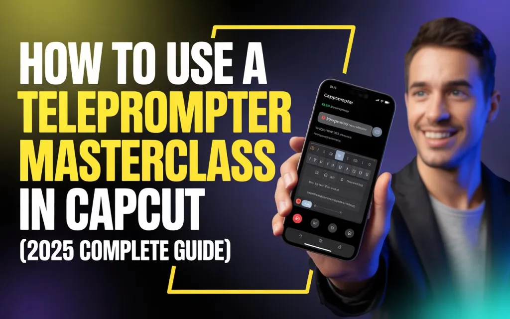 How to Use a Teleprompter Masterclass in CapCut (2026 Complete Guide) 1 a modern youtube thumbnail design featur ew4zuuzktx