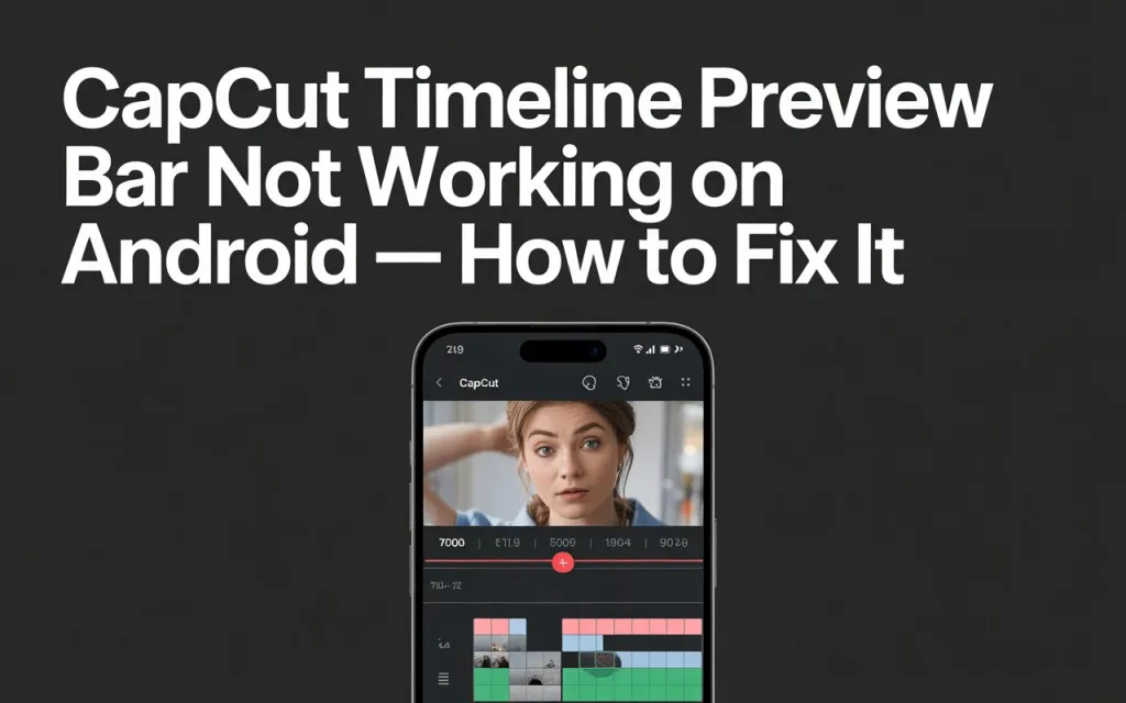 CapCut Timeline Preview Bar Not Working on Android 1 CapCut Timeline Preview Bar Not Working on Android