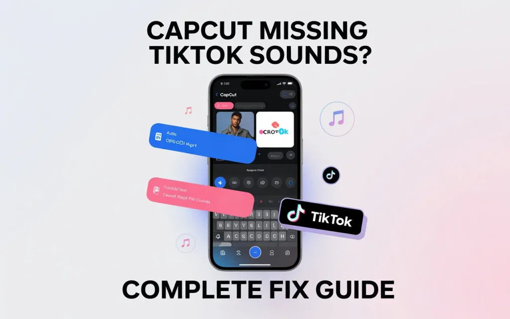 CapCut Missing TikTok Sounds — Why Saved Audio Isn't Showing and How to Fix It 1 capcut missing tiktok sound