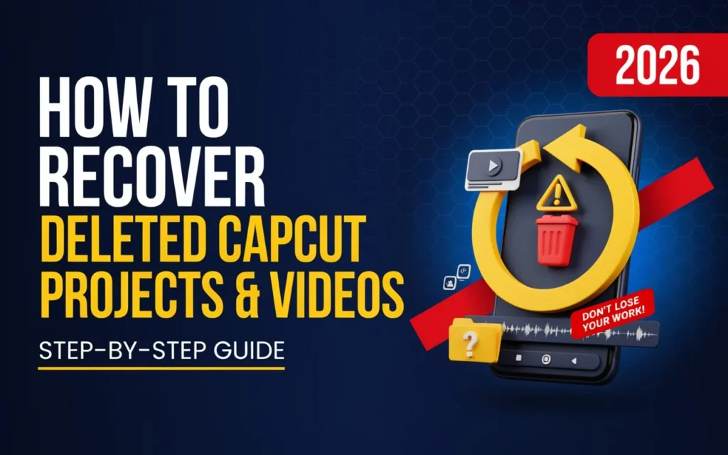 How to Recover Deleted CapCut Projects and Videos in 2026 — Complete Step-by-Step Guide 1 How to Recover Deleted CapCut Projects and Videos in 2026 — Complete Step-by-Step Guide