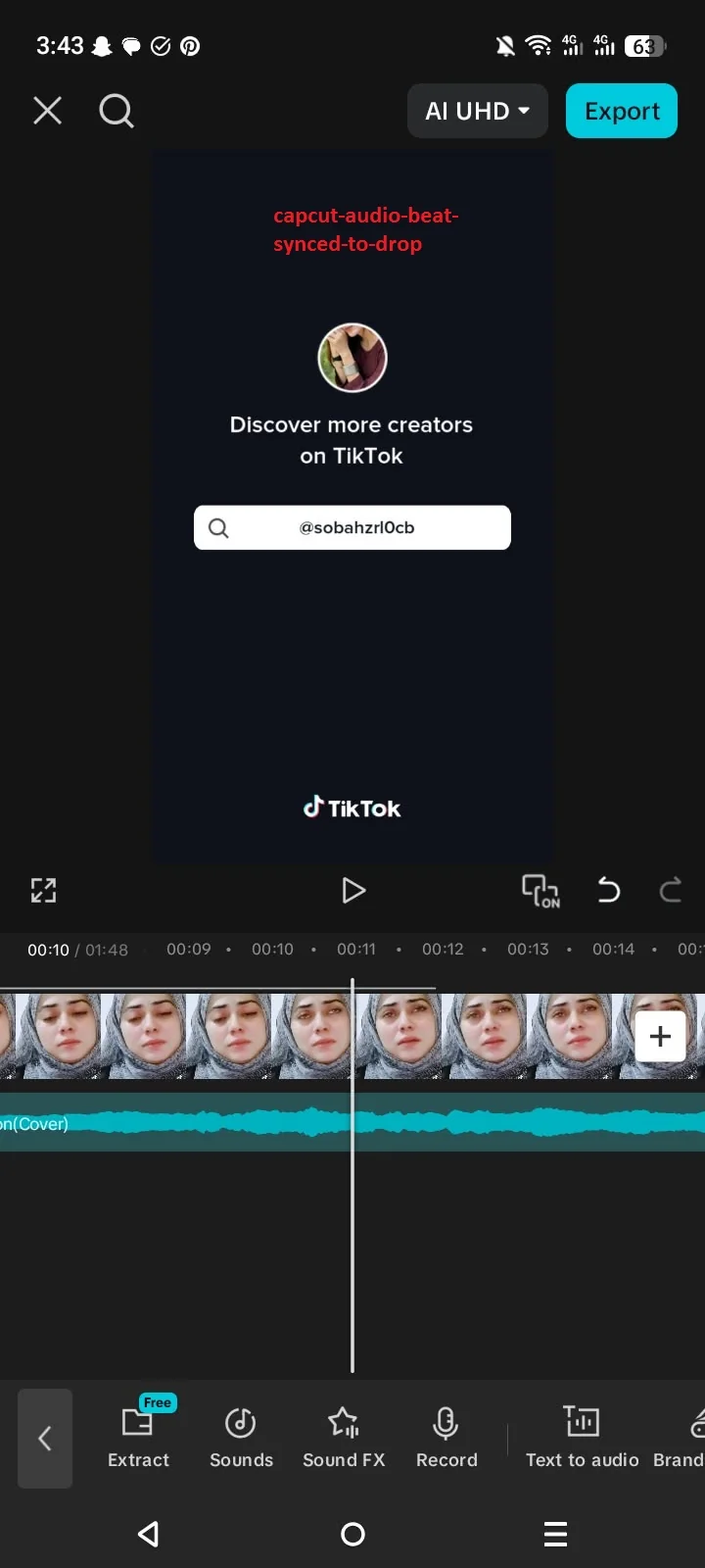 How to Create a Drop Transition in CapCut (Complete 2026 Guide) 9 Audio beat synced to the drop transition moment in CapCut