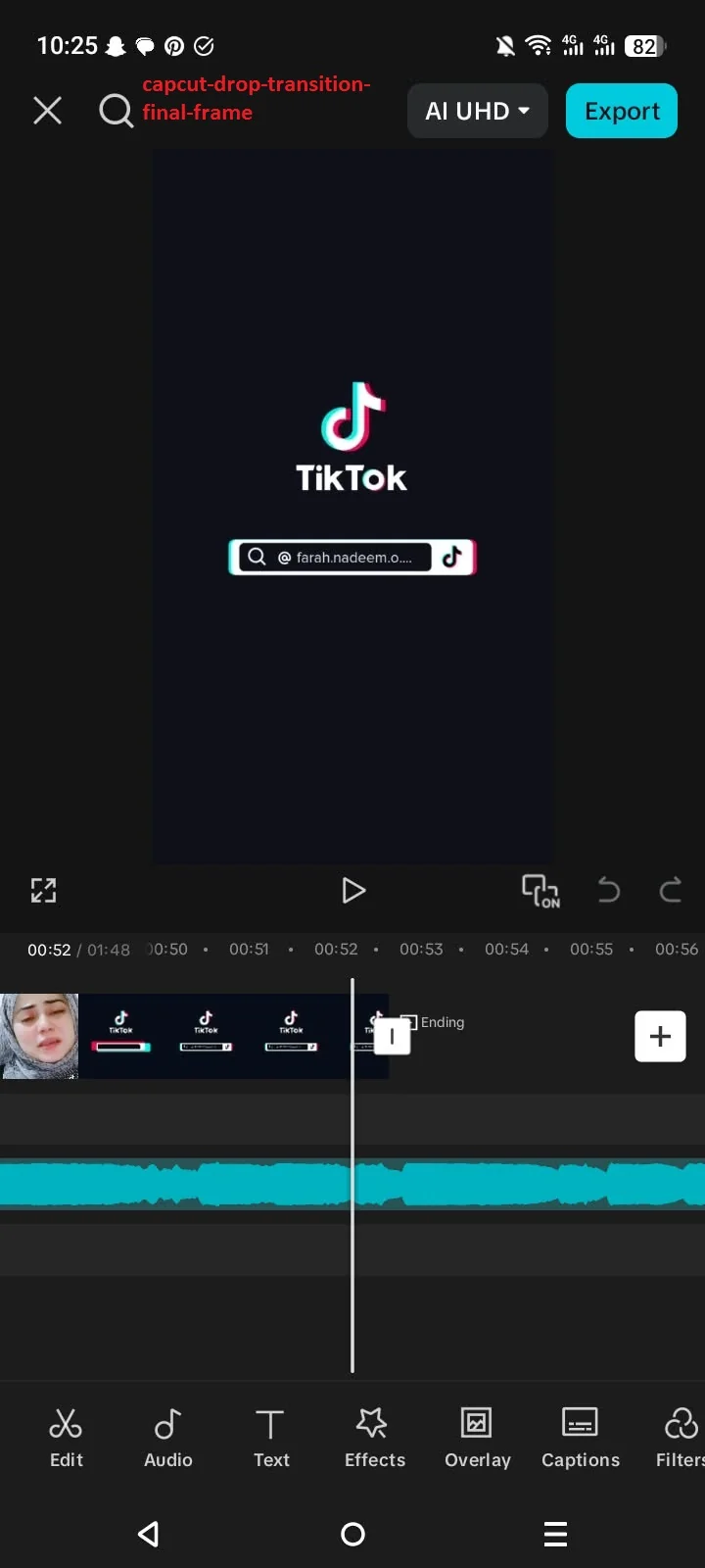 How to Create a Drop Transition in CapCut (Complete 2026 Guide) 12 Final frame after the drop transition completes
