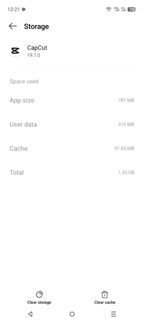 CapCut Motion Tracking Not Working? Full Breakthrough Guide (PC & Phone) 6 Clearing CapCut app cache on phone to fix motion tracking