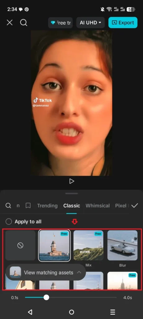 🎥 How to Add Smooth Transitions in CapCut (Complete Step-by-Step Guide for 2026) 3 CapCut mobile transition menu with effect categories