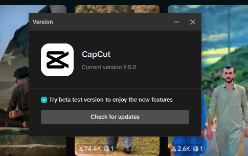 CapCut Templates Not Showing on PC? Here's Why 3 Checking for CapCut Desktop updates in settings