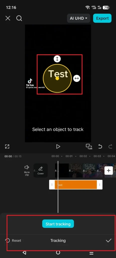 CapCut Motion Tracking Not Working? Full Breakthrough Guide (PC & Phone) 4 Motion tracking point correctly placed on a high-contrast area