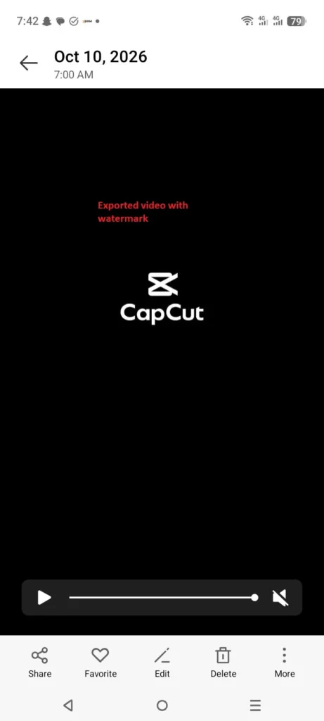 CapCut Export Has a Watermark? Here's Why and How to Fix It 2 Exported CapCut video showing the branded ending watermark